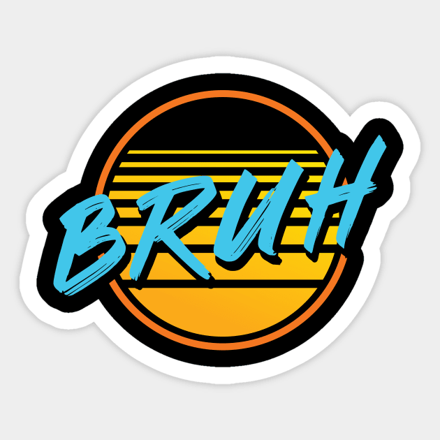 Bruh Sticker by allisawr